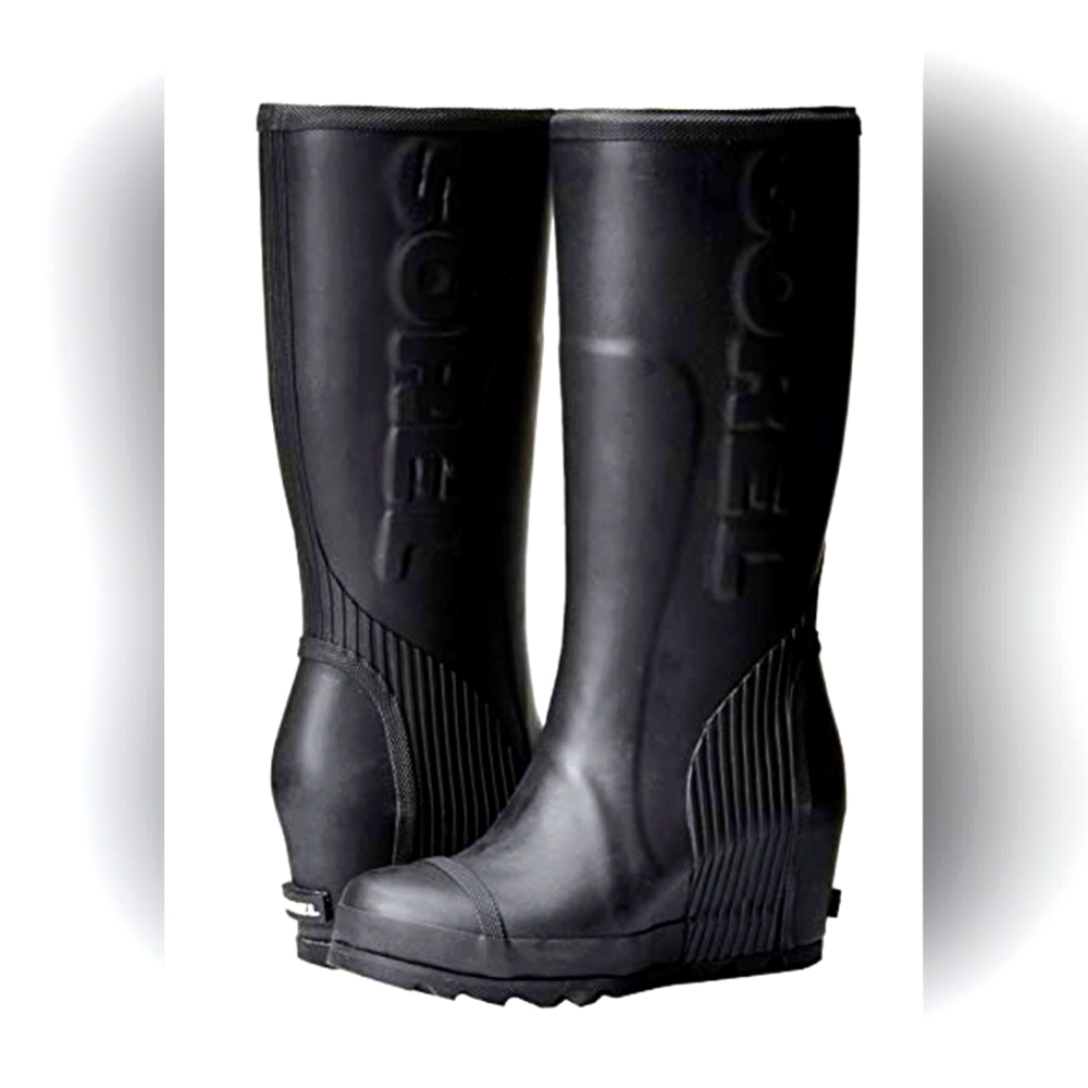 SOREL - Women's wedge rain boots -NWOT size 8
